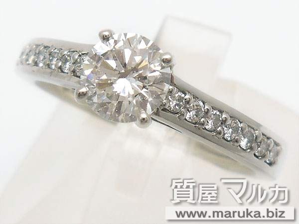プラチナ ダイヤモンド 0.61ct デザインリングの買取・質預かり｜大阪の質屋マルカ