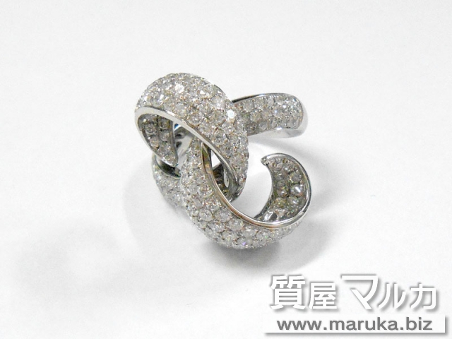 ダイヤモンド 計3.4ct デザインリングの買取・質預かり｜大阪の質屋マルカ