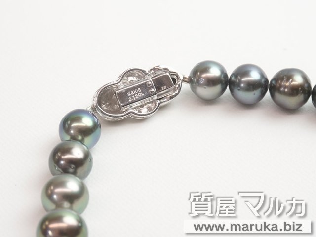 K18WG ピーコック 黒真珠ネックレスの買取・質預かり｜大阪の質屋マルカ