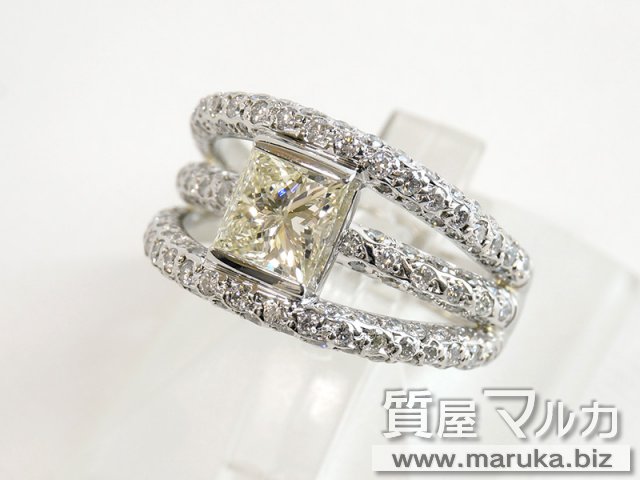 イエローダイヤモンド 1.05ct デザインリングの買取・質預かり｜大阪の質屋マルカ