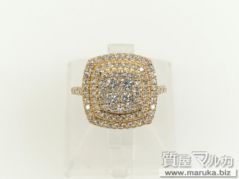 K18PG ダイヤモンド1.0ct デザインリングの買取・質預かり｜大阪の質屋マルカ