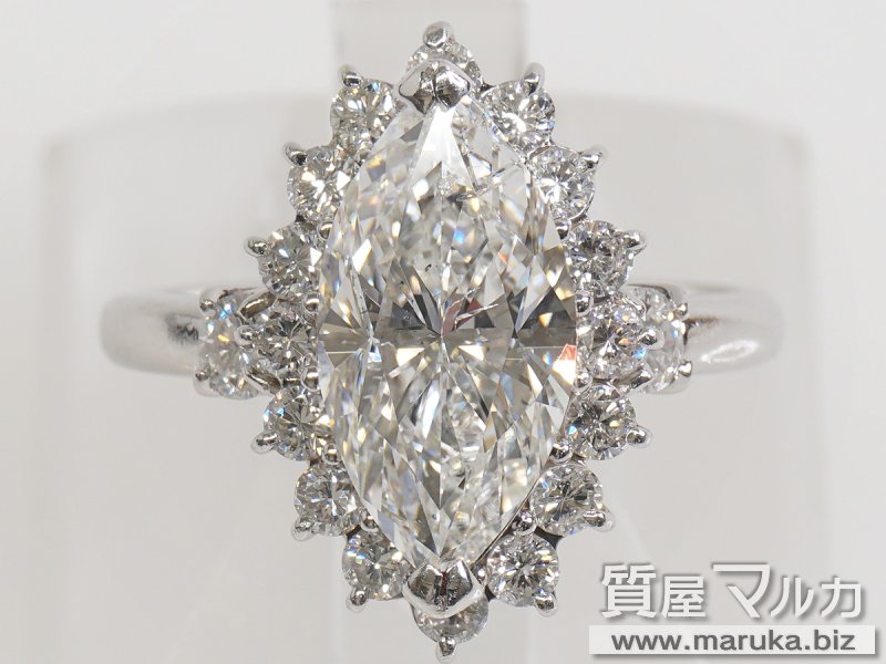 Pt900 マーキーズダイヤモンド 3.0ct リングの買取・質預かり｜大阪の質屋マルカ
