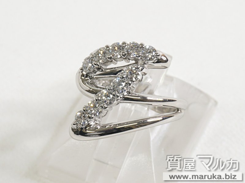 Pt900 ダイヤモンド0.7ct デザインリングの買取・質預かり｜大阪の質屋マルカ