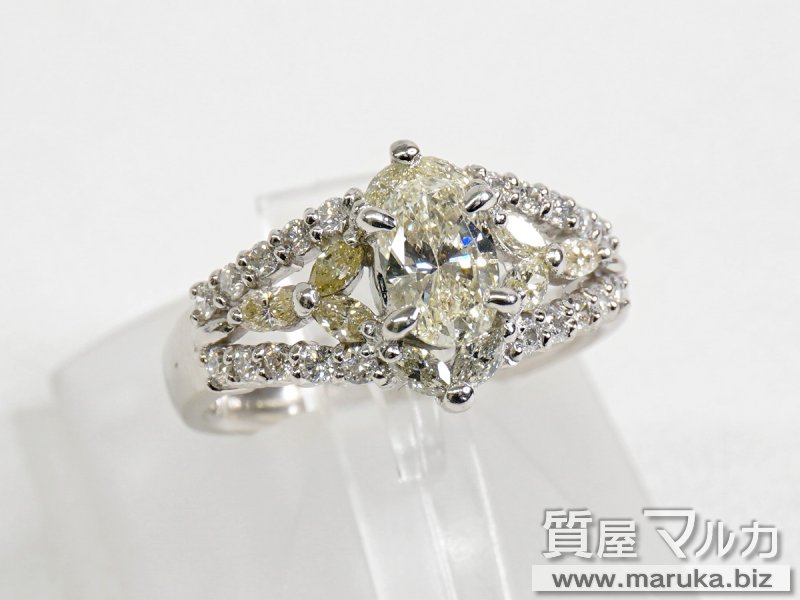 イエローダイヤモンド デザインリングの買取・質預かり｜大阪の質屋マルカ