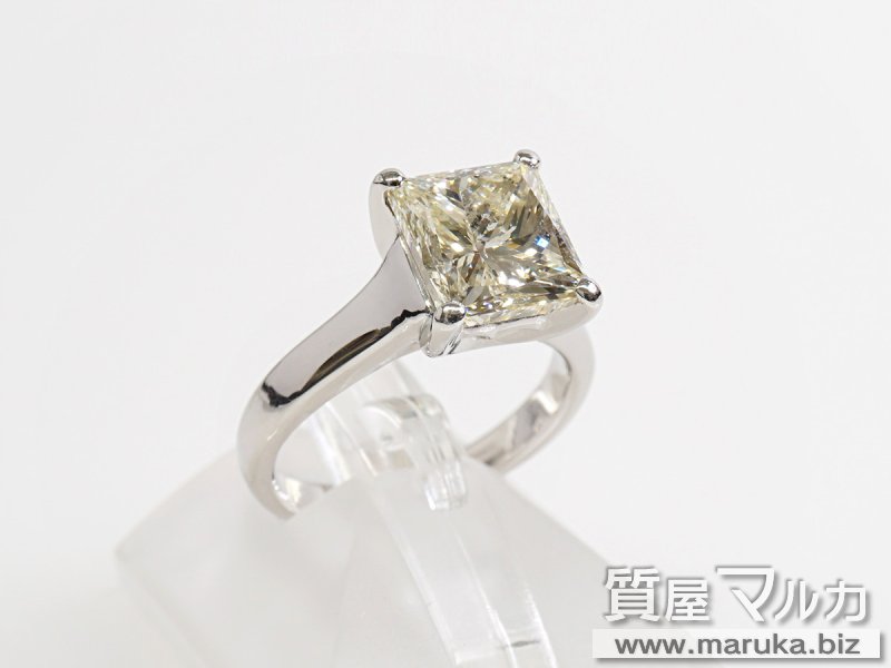 イエローダイヤモンド 3.47ct リングの買取・質預かり｜大阪の質屋マルカ
