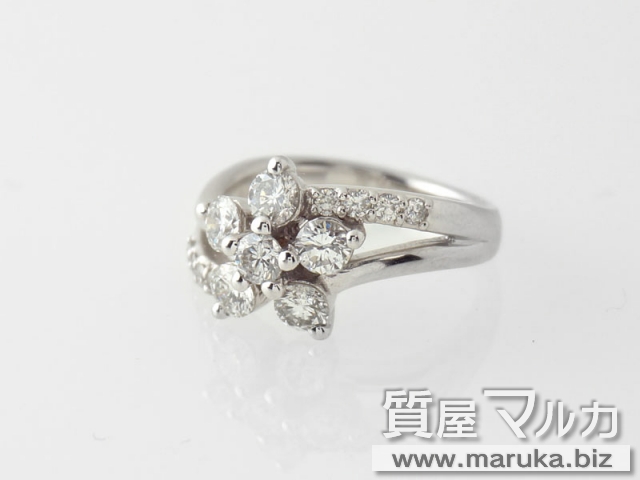 プラチナ ダイヤ 計1.0ct リングの買取・質預かり｜大阪の質屋マルカ