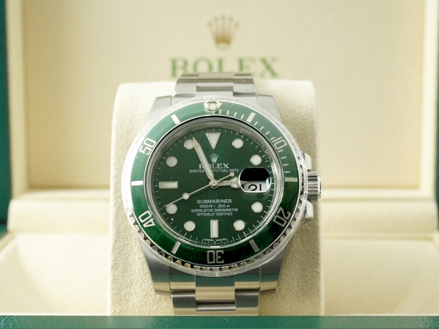 ROLEXグリーンサブ 116610LV 未使用の買取・質預かり｜大阪の質屋マルカ