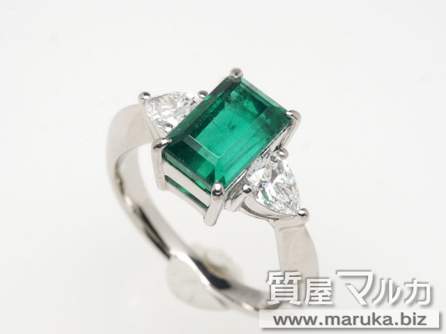 Pt900・エメラルド 2.2ct リングの買取・質預かり｜大阪の質屋マルカ