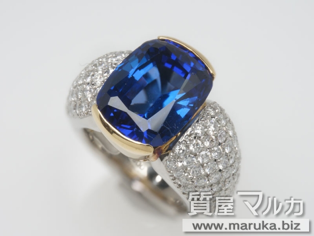 タンザナイト 10.38ct デザインリングの買取・質預かり｜大阪の質屋マルカ