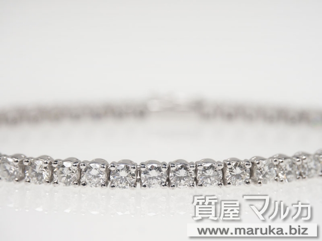 高品質ダイヤモンド 6.18ct ブレスレットの買取・質預かり｜大阪の質屋マルカ