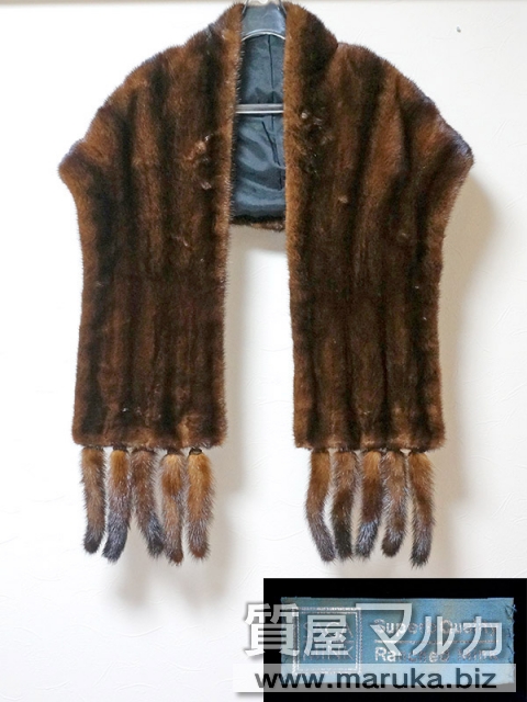 SAGA MINK　サガミンク　ケープストール【未使用品】タグ付き SAGA MINK サガミンク ケープストール【未使用品】タグ付き 2025