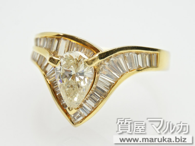 K18 ダイヤモンド 1.06ct デザインリングの買取・質預かり｜大阪の質屋マルカ