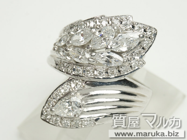 プラチナ ダイヤモンド 1.70ct ファッションリングの買取・質預かり｜大阪の質屋マルカ