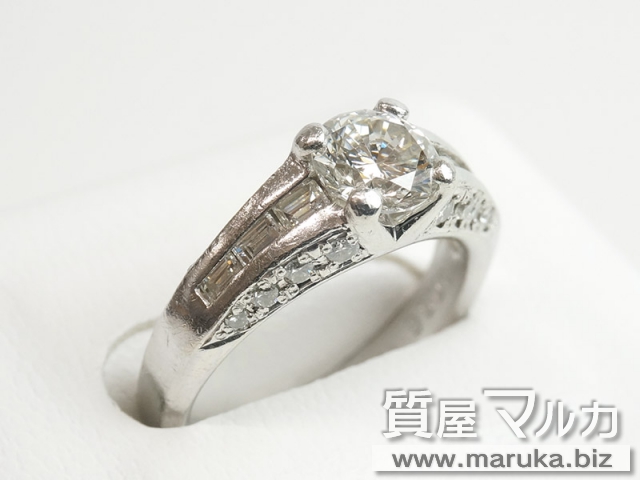 Pt900 ダイヤモンド 1.0ct 立爪リングの買取・質預かり|大阪の質屋マルカ