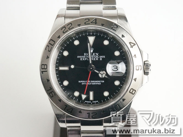 ROLEX エクスプローラー2 16570 黒文字盤の買取・質預かり｜大阪の質屋マルカ