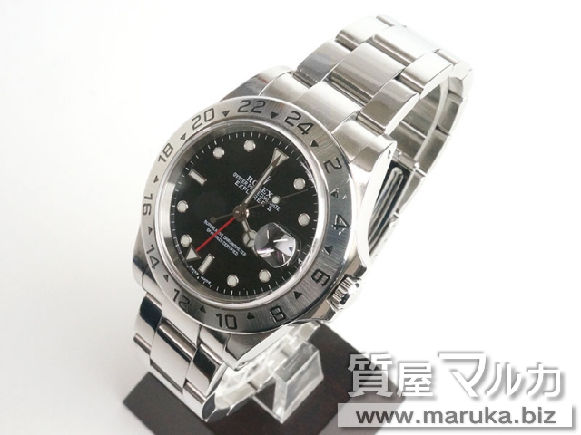 ROLEX エクスプローラー2 16570 黒文字盤の買取・質預かり｜大阪の質屋マルカ