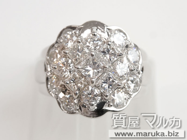 プリンセスダイヤ 1.9ct デザインリングの買取・質預かり|大阪の質屋マルカ