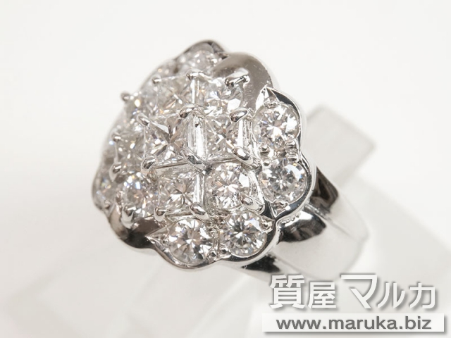 プリンセスダイヤ 1.9ct デザインリングの買取・質預かり|大阪の質屋マルカ