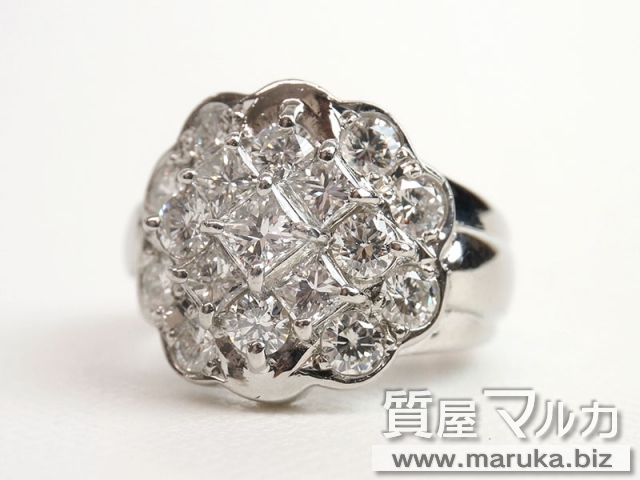 プリンセスダイヤ 1.9ct デザインリングの買取・質預かり|大阪の質屋マルカ