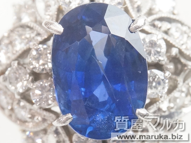 非加熱サファイヤ 1.6ct デザインリングの買取・質預かり｜大阪の質屋マルカ