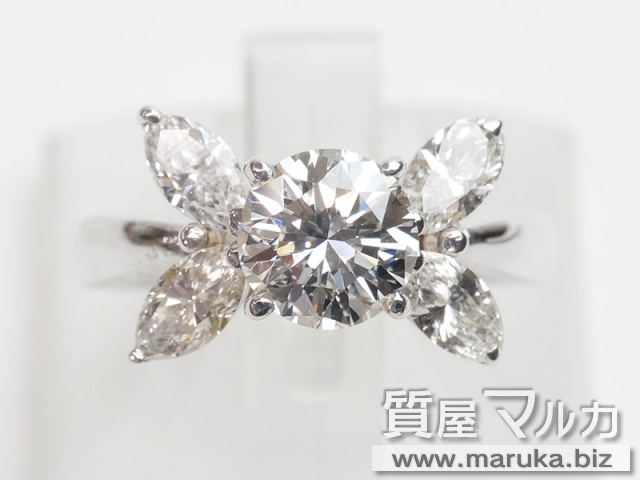 高品質ダイヤモンド 1.02ct デザインリングの買取・質預かり｜大阪の質屋マルカ