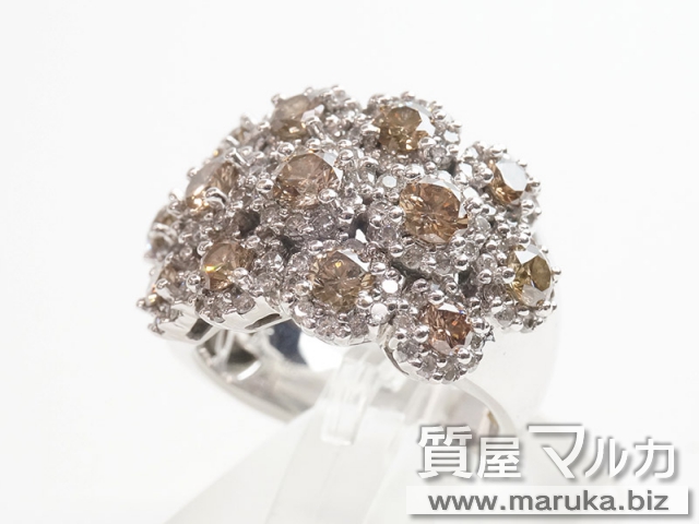 ブラウンダイヤ 3.50ct ファッションリングの買取・質預かり｜大阪の質屋マルカ