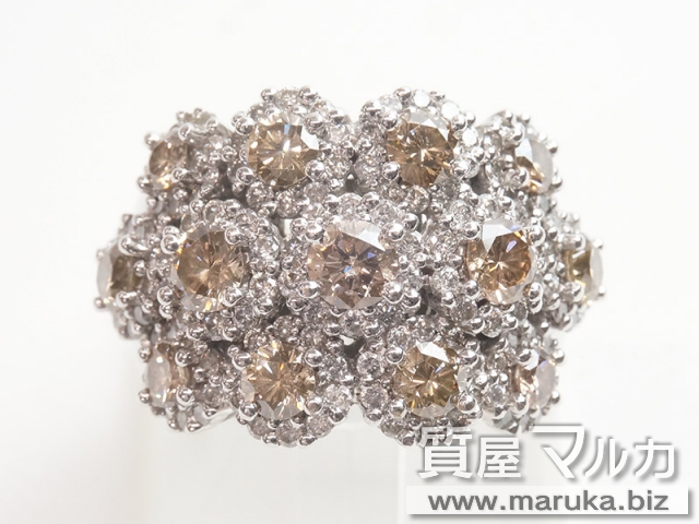 ブラウンダイヤ 3.50ct ファッションリングの買取・質預かり｜大阪の質屋マルカ