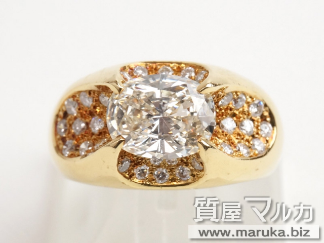 ダイヤモンド 2.14ct デザインリングの買取・質預かり｜大阪の質屋マルカ