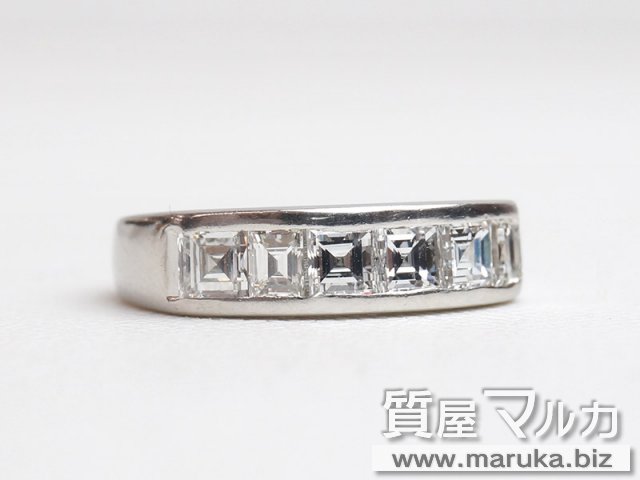 Pt900 角ダイヤ 1.0ct 一文字リングの買取・質預かり｜大阪・豊中の