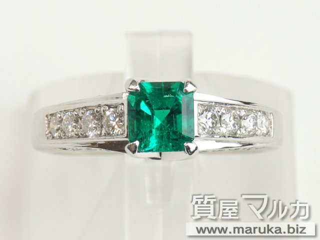 Pt900 高品質エメラルド 0.6ct リング