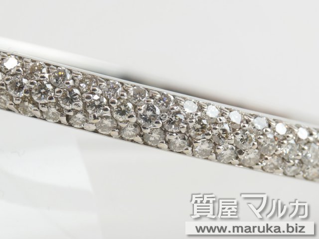 K18WG ダイヤモンド 3.0ct バングルの買取・質預かり｜大阪の質屋マルカ