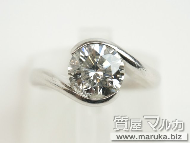 Pt900 高品質ダイヤモンド 2.1ct 立爪リングの買取・質預かり｜大阪の質屋マルカ