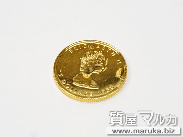 メイプルリーフ金貨 1/10オンスの買取・質預かり｜大阪の質屋マルカ