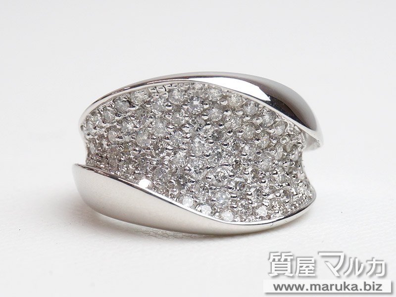 750WG ダイヤモンド 1.5ct デザインリングの買取・質預かり｜大阪の質屋マルカ