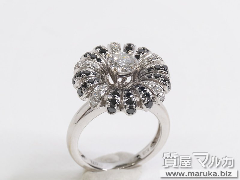 K18WG 白黒ダイヤモンド 0.57ct リングの買取・質預かり｜大阪の質屋マルカ