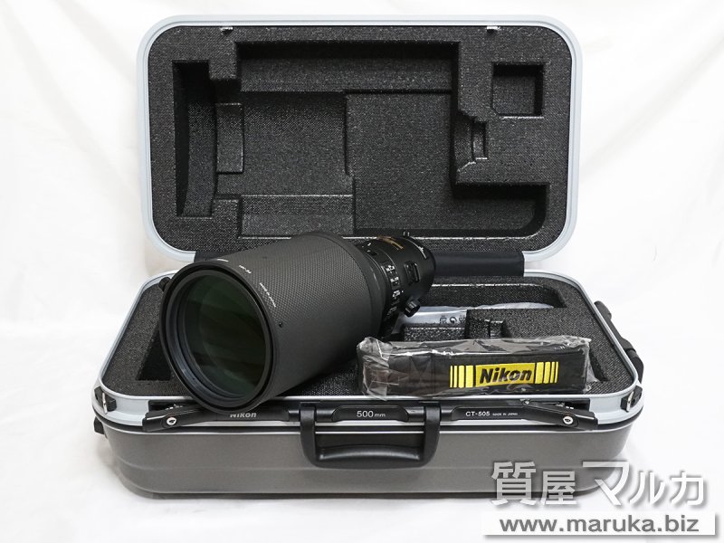 ニコン 超望遠レンズ 500mm F4E FL ED VRの買取・質預かり｜大阪の質屋マルカ