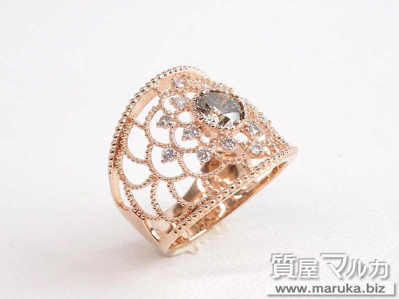 ブラウンダイヤモンド 0.82ct リングの買取・質預かり｜大阪の質屋マルカ