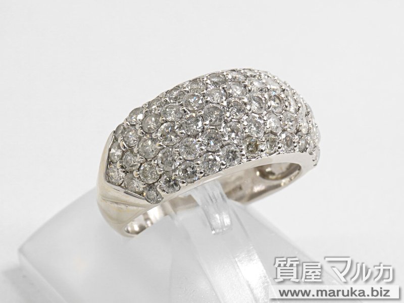 パヴェダイヤモンド 3.0ct リングの買取・質預かり｜大阪の質屋マルカ