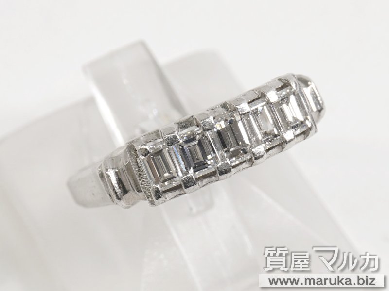 Pt900 角ダイヤ一文字 0.93ct リングの買取・質預かり｜大阪の質屋マルカ