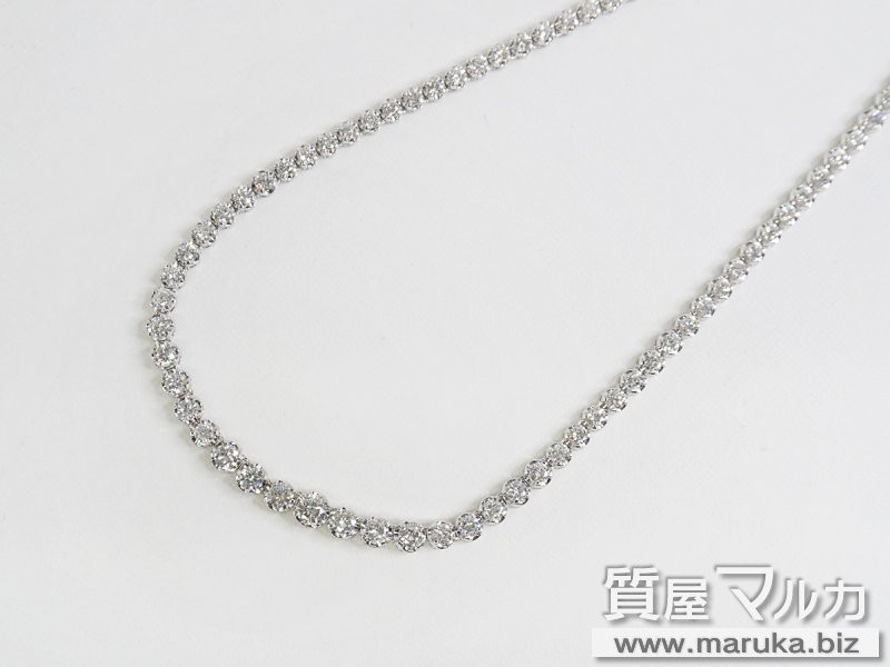 ダイヤモンド 10.7ct テニスネックレス