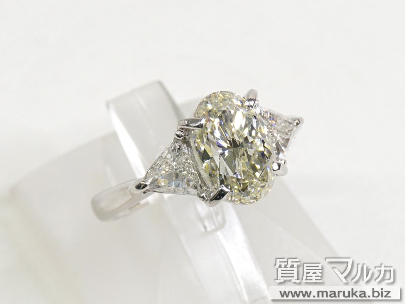 イエローダイヤモンド 2.0ct リングの買取・質預かり｜大阪の質屋マルカ