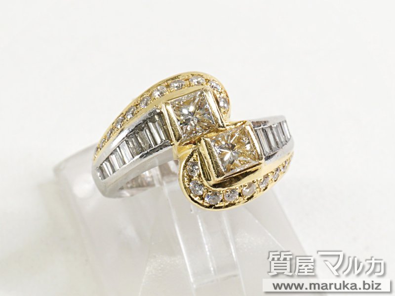 Pt900/K18 ダイヤモンド 1.99ct リングの買取・質預かり｜大阪の質屋マルカ