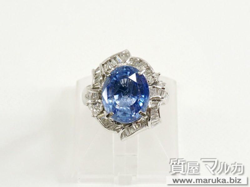 Pt900 ブルーサファイヤ 7.5ct リングの買取・質預かり｜大阪の質屋マルカ