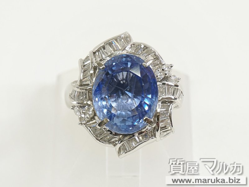 Pt900 ブルーサファイヤ 7.5ct リングの買取・質預かり｜大阪の質屋マルカ