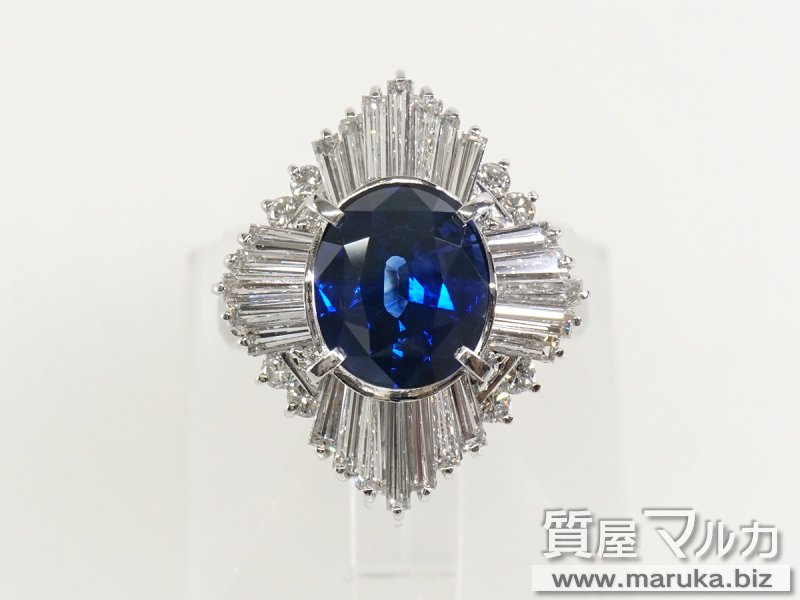 サファイヤ2.79ct ダイヤモンドリングの買取・質預かり｜大阪の質屋マルカ