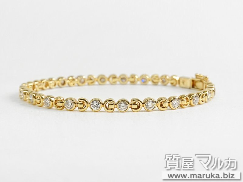 K18 ダイヤモンド 2.4ct ブレスレット【質屋マルカ】