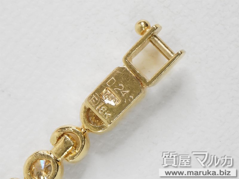 K18 ダイヤモンド 2.4ct ブレスレット【質屋マルカ】