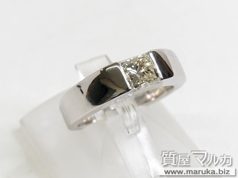 イエロー角ダイヤモンド 1.125ct プラチナリングの買取・質預かり｜大阪の質屋マルカ