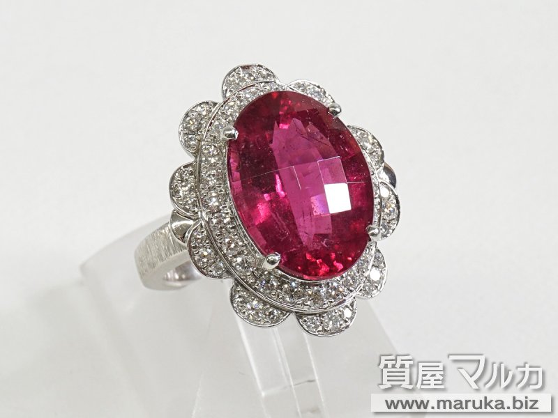 ルベライト 7.6ct ダイヤモンドリングの買取・質預かり｜大阪の質屋マルカ