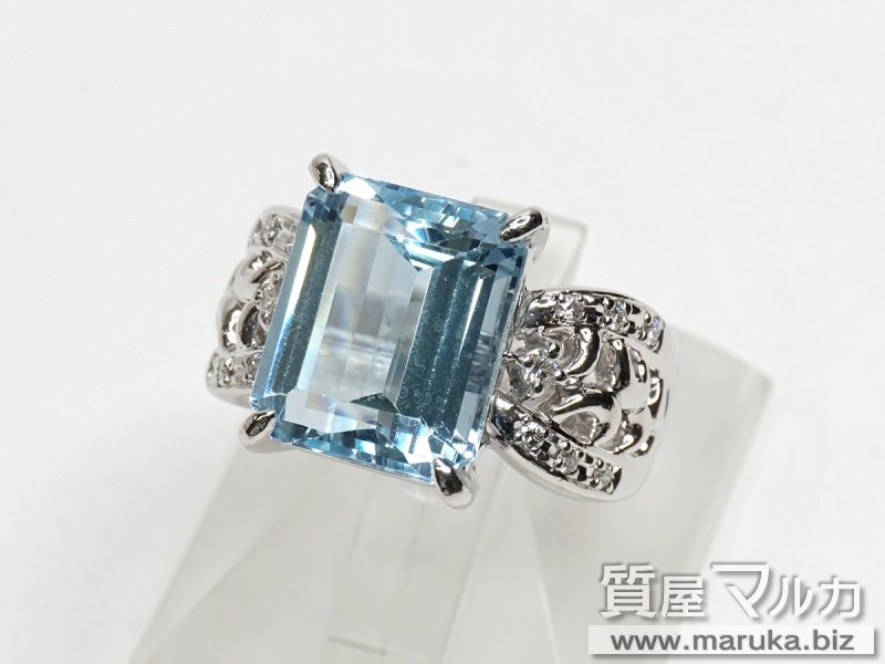 タサキ アクアマリン 5.6ct リングの買取・質預かり｜大阪の質屋マルカ